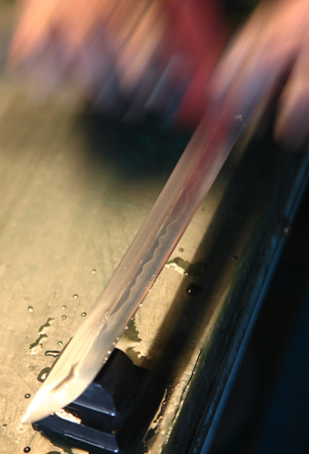 Hand polished blades