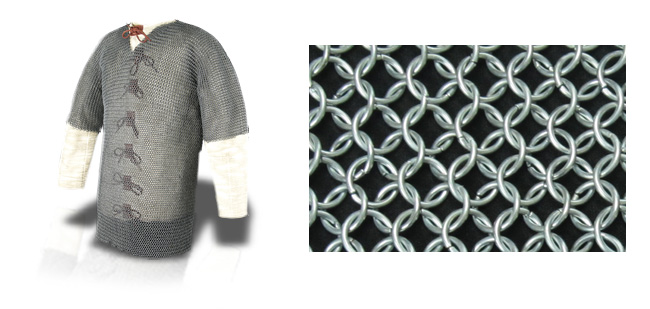 Chainmail Haubergeon - Soldier Grade