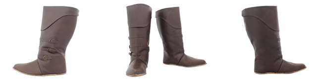 Mid Calf Boots, Dark Brown