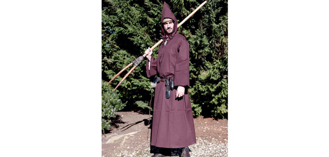Medieval Hooded Cloak - Brown