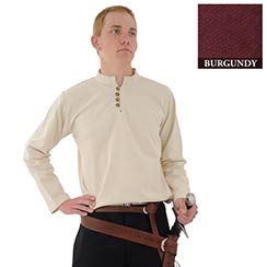 Heavy Cotton Shirt, Burgundy