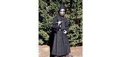 Medieval Hooded Cloak - Black-Special Closeout Price