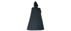 Medieval Hooded Cloak - Black