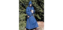 Medieval Hooded Cloak - Blue-Special Closeout Price