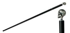 Skull Carbon Fiber Sword Cane w/ Spike